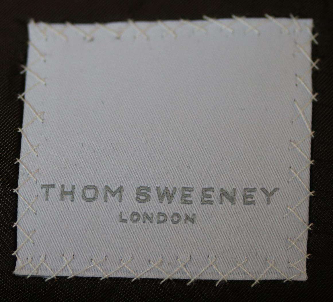 THOM SWEENEY CHECK WOOL BLEND JACKET IT 46 UK 36 - Image 4