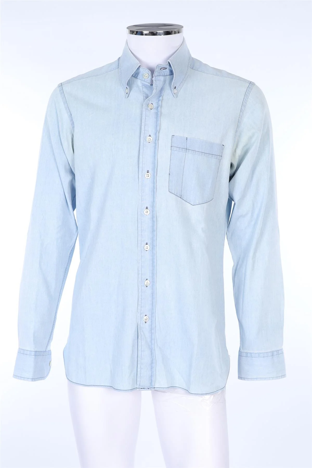 THOM SWEENEY DENIM MEN'S SHIRT UK/US 42 - Image 2