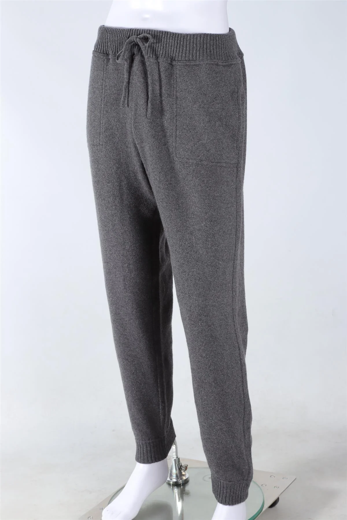 THOM SWEENEY GREY MEN'S CASHMERE TRACK PANTS XLARGE - Image 3