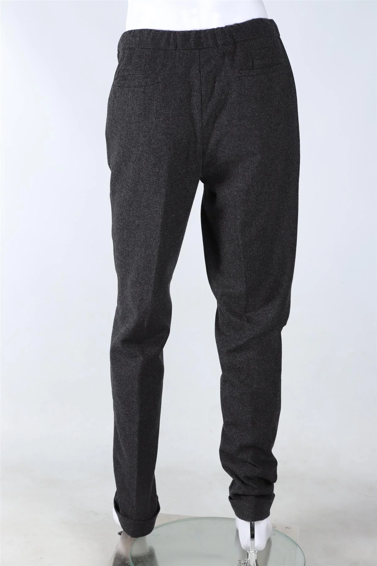 THOM SWEENEY GREY MEN'S WOOL STRAIGHT LEG PANTS IT 52 UK/US 36 - Image 4