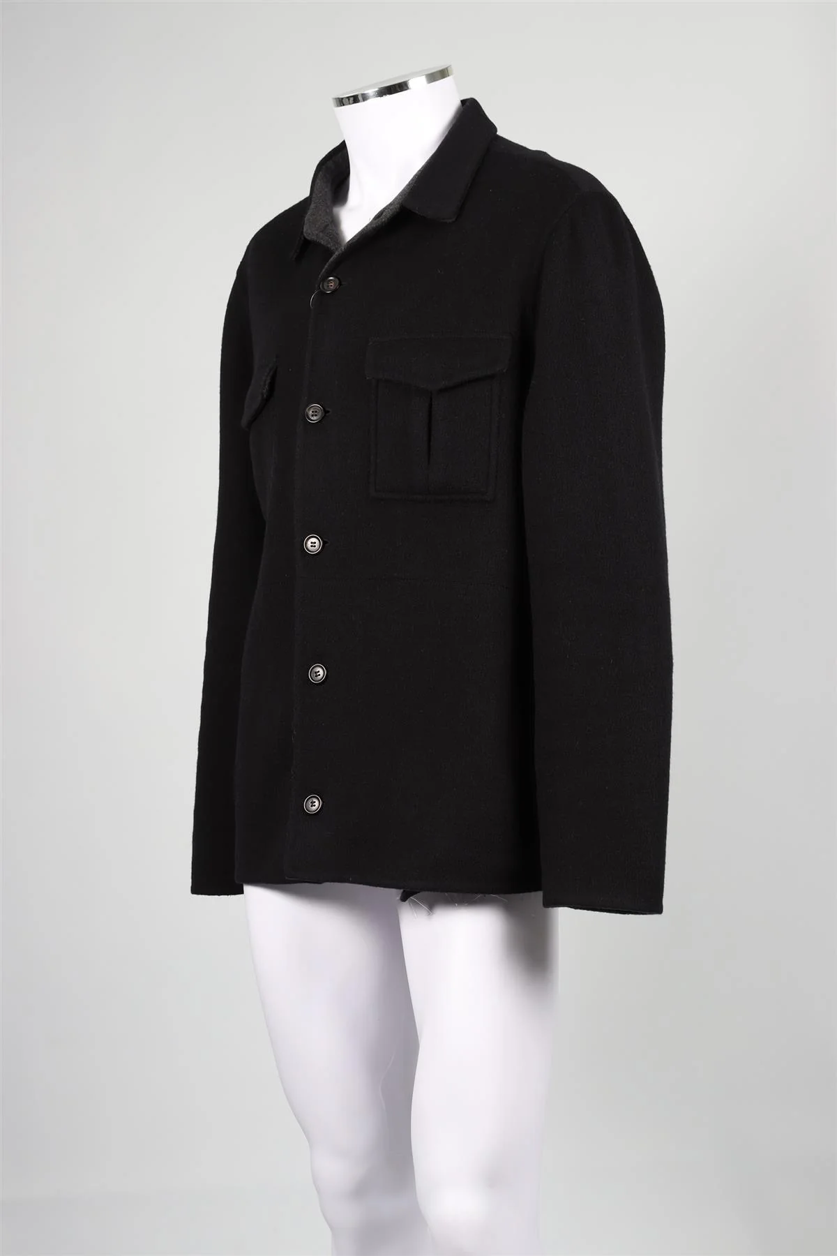 THOM SWEENEY NAVY MEN'S CASHMERE JACKET XLARGE - Image 4