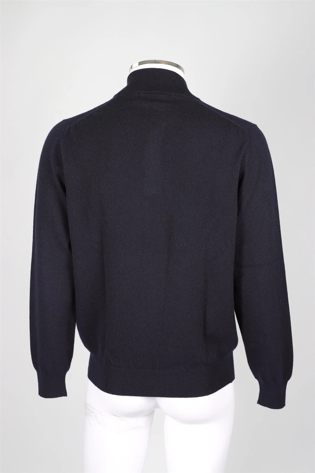 THOM SWEENEY NAVY MEN'S CASHMERE SWEATER MEDIUM - Image 4
