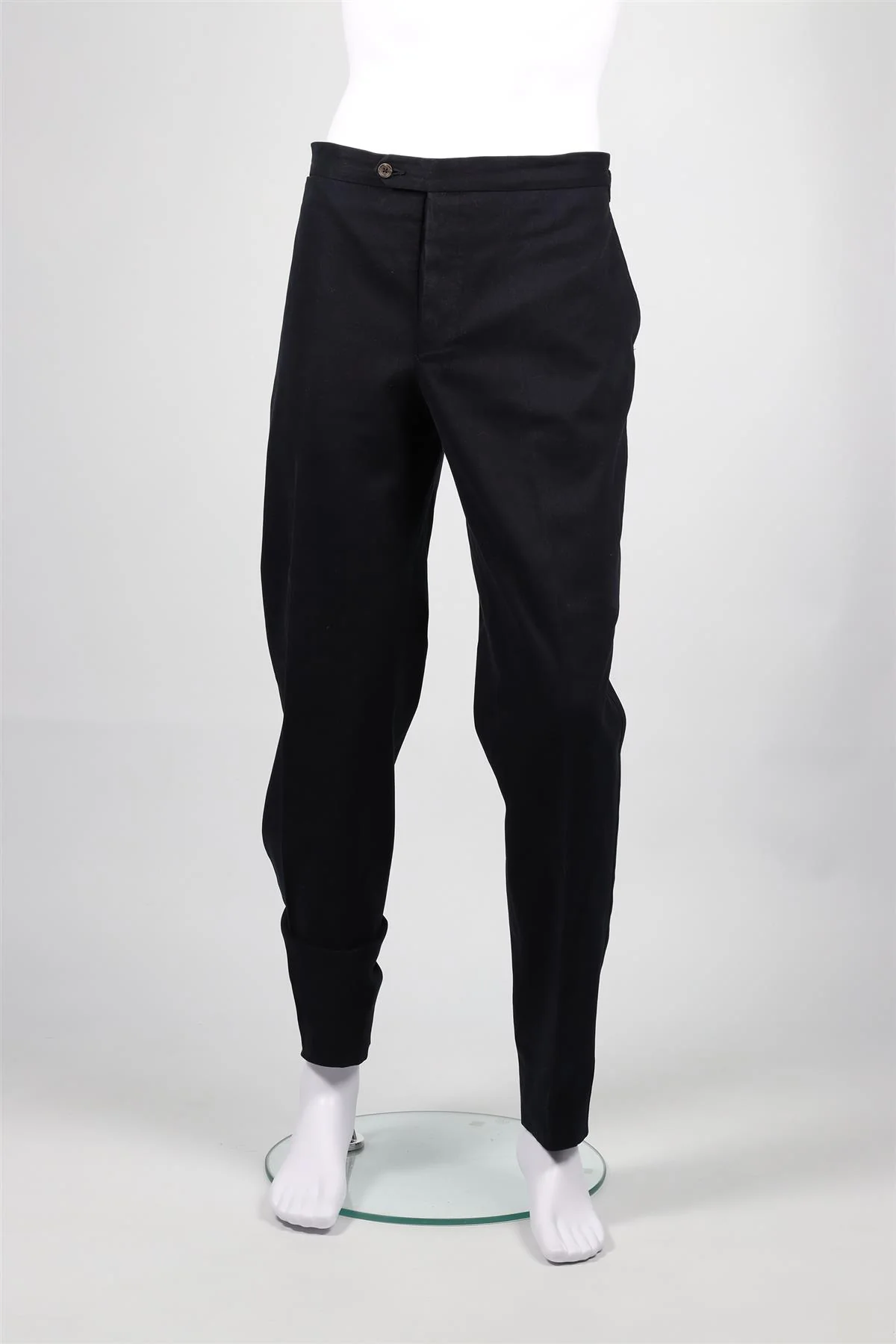 THOM SWEENEY NAVY MEN'S CORDUORY STRAIGHT LEG PANTS EU 54 UK/US WAIST 38 - Image 2