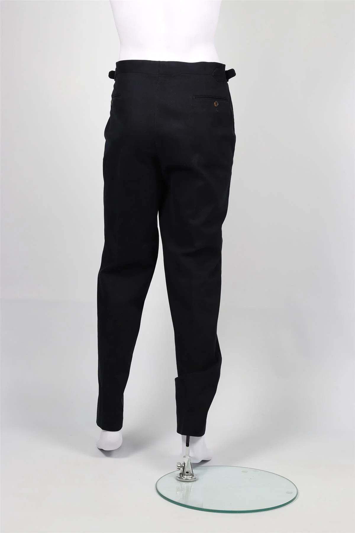 THOM SWEENEY NAVY MEN'S CORDUORY STRAIGHT LEG PANTS EU 54 UK/US WAIST 38 - Image 4