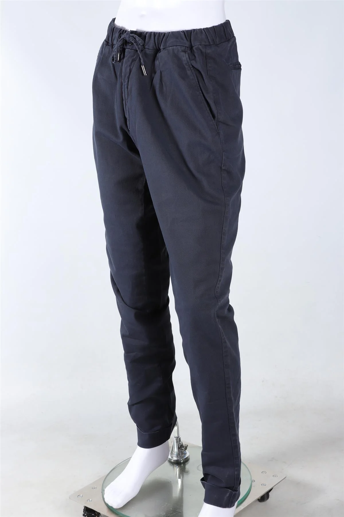 THOM SWEENEY NAVY MEN'S COTTON STRAIGHT LEG PANTS IT 52 UK/US 36 - Image 3