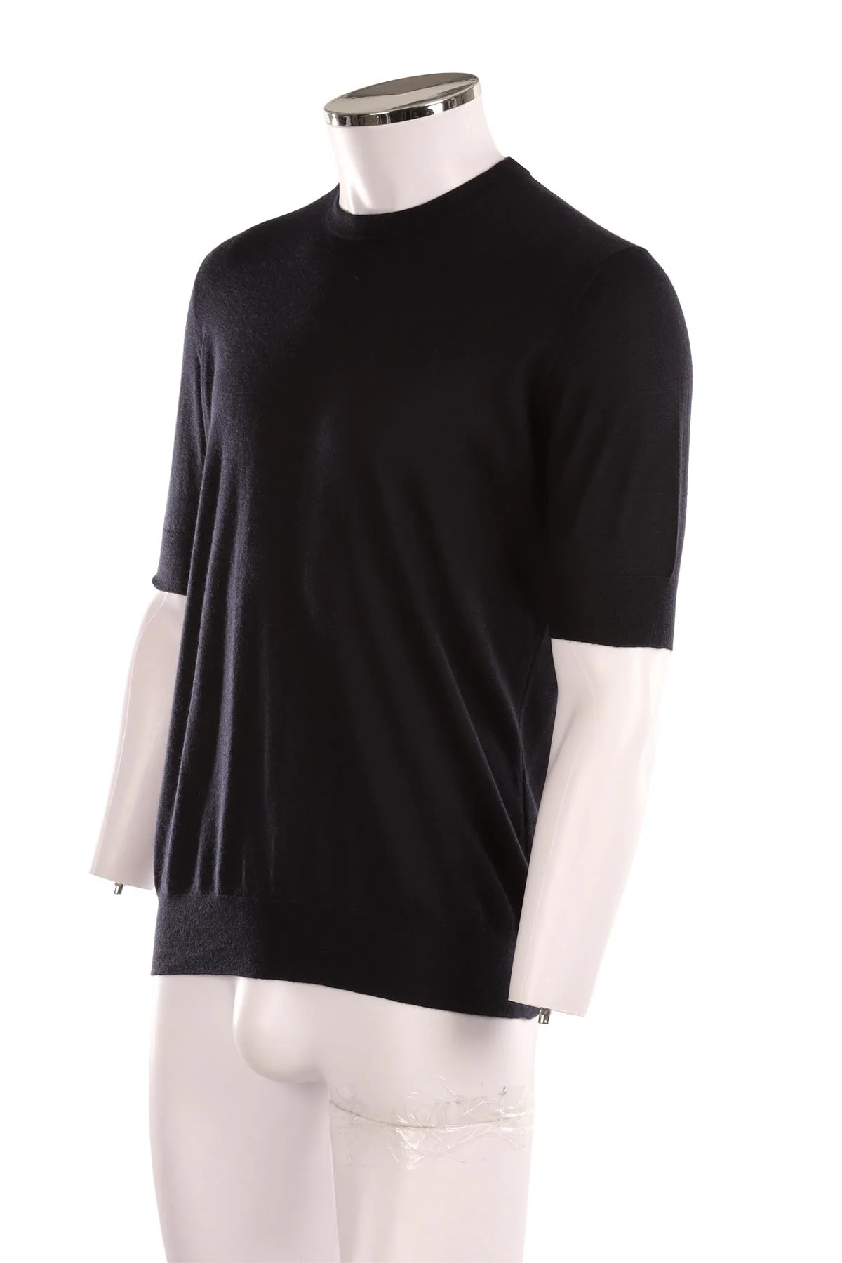 THOM SWEENEY NAVY MEN'S COTTON TOP LARGE - Image 3