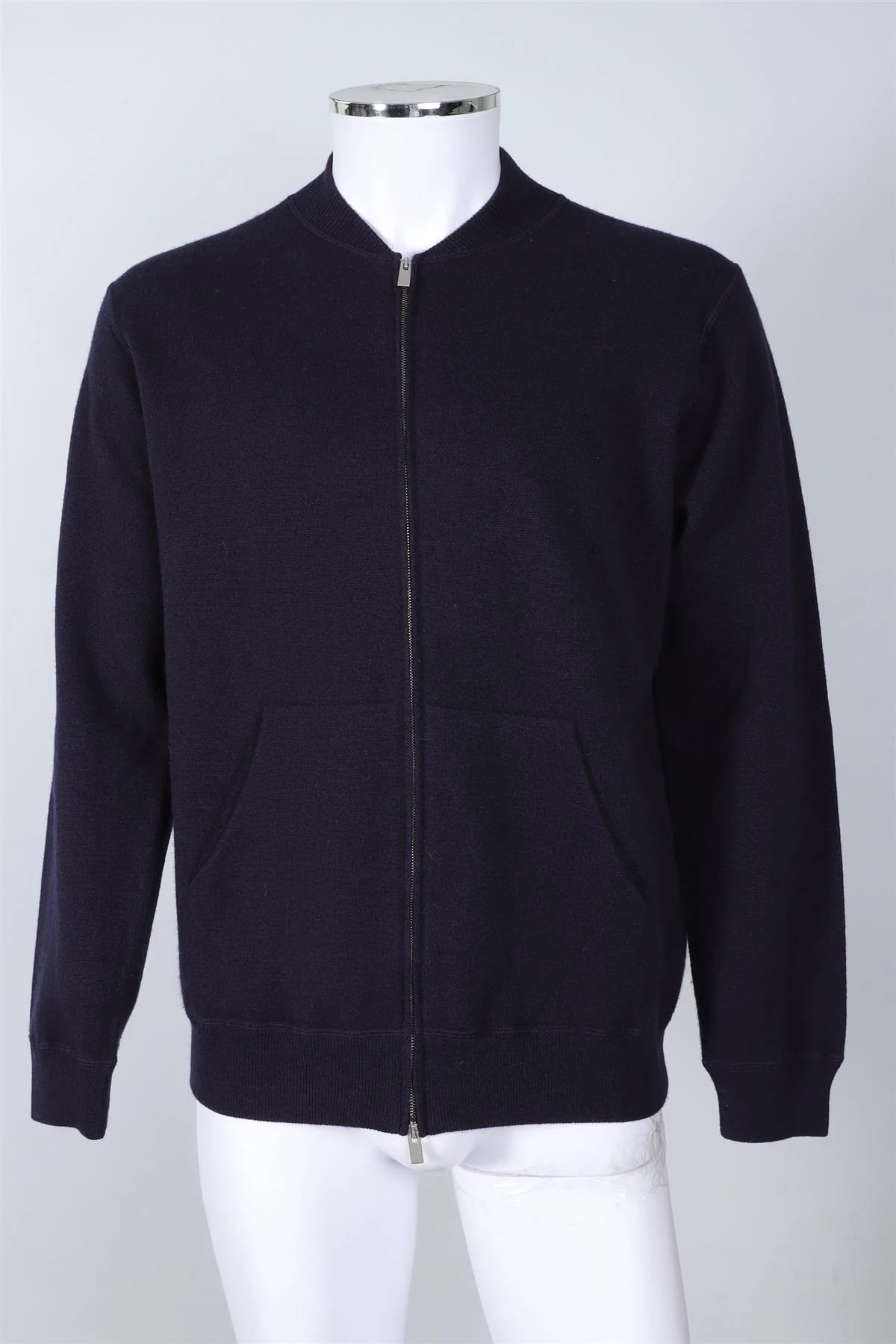 THOM SWEENEY NAVY MEN'S WOOL CARDIGAN XLARGE - Image 2