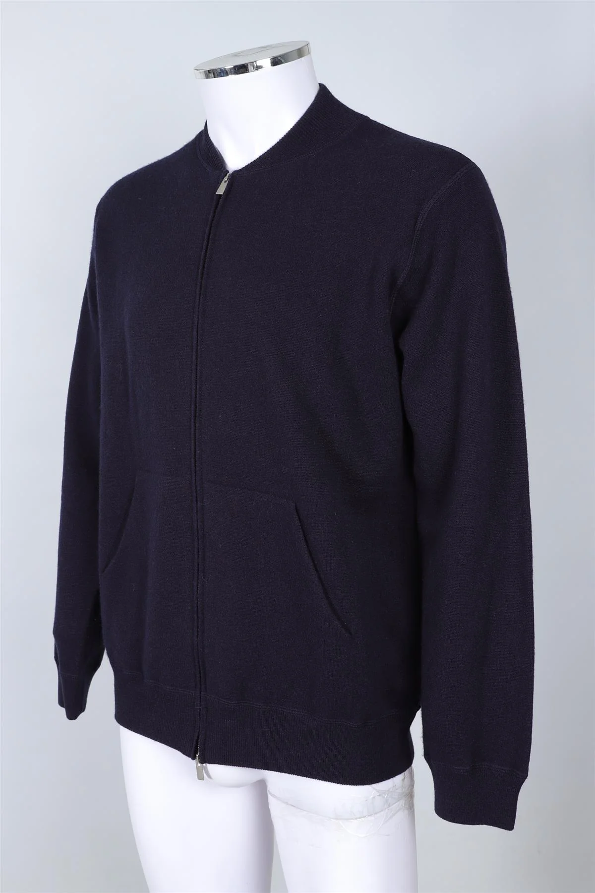 THOM SWEENEY NAVY MEN'S WOOL CARDIGAN XLARGE - Image 3