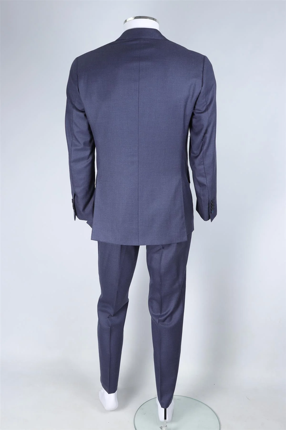 THOM SWEENEY NAVY MEN'S WOOL TWO PIECE SUIT SMALL - Image 4