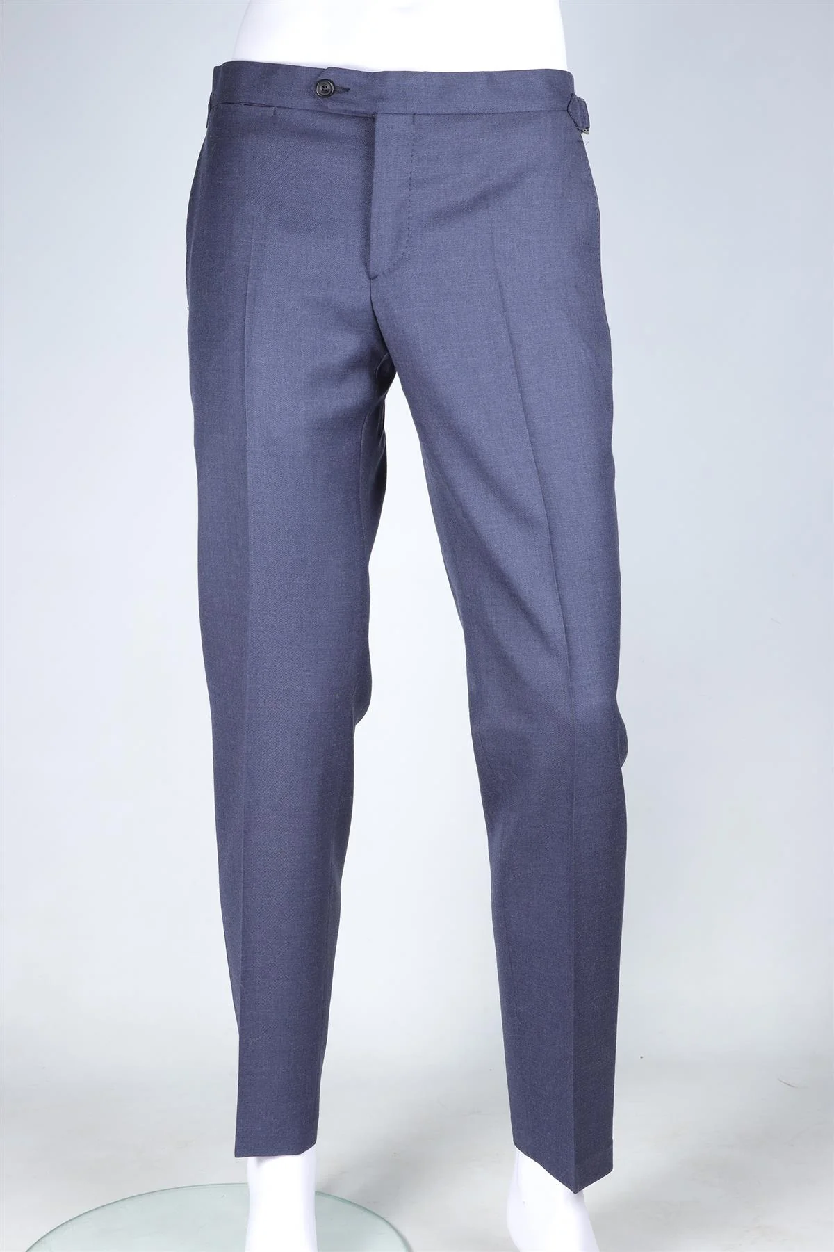 THOM SWEENEY NAVY MEN'S WOOL TWO PIECE SUIT SMALL - Image 5