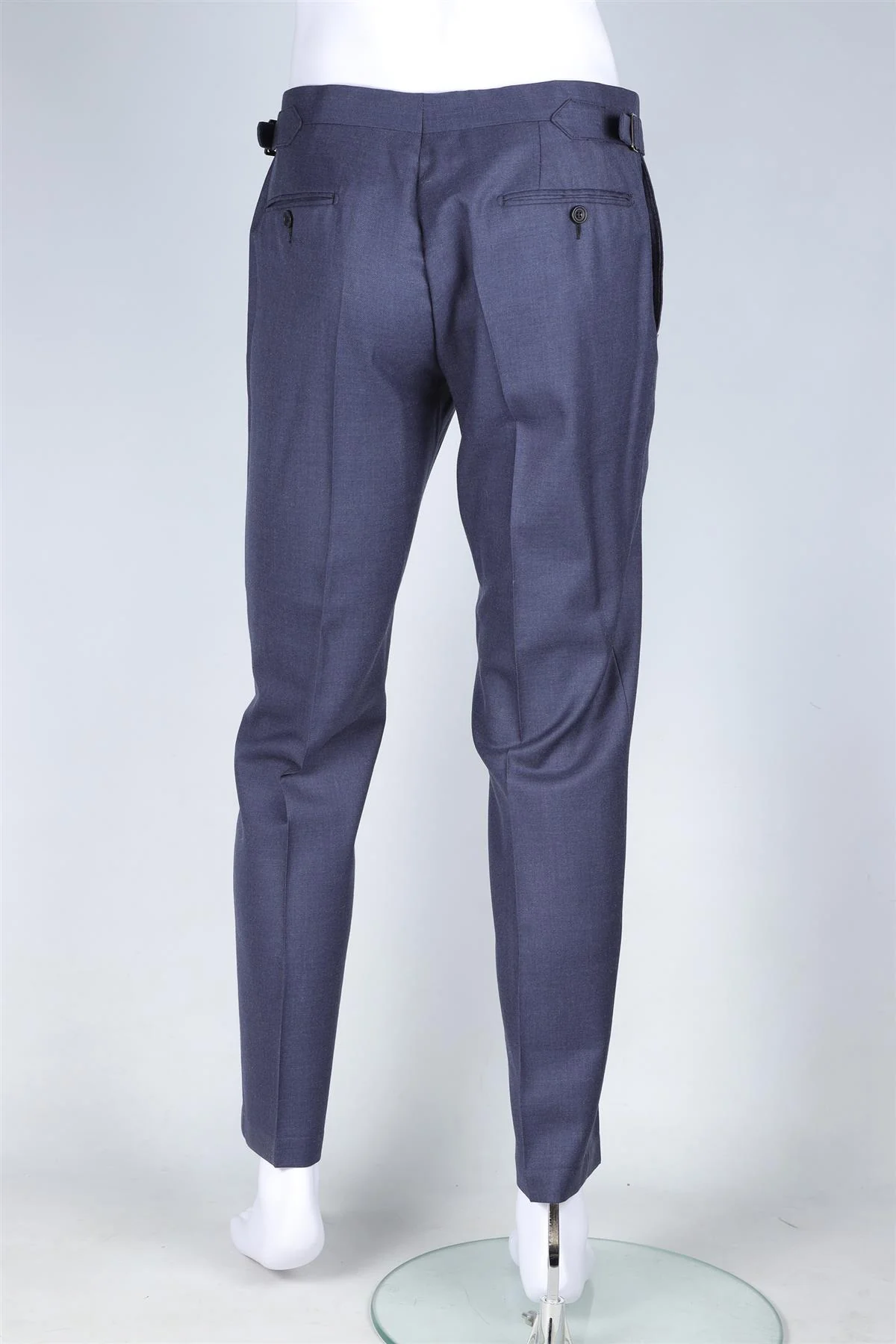 THOM SWEENEY NAVY MEN'S WOOL TWO PIECE SUIT SMALL - Image 7
