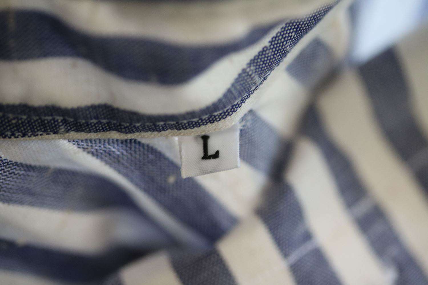 THOM SWEENEY SLIM-FIT STRIPED CUTAWAY-COLLAR COTTON SHIRT LARGE - Image 6
