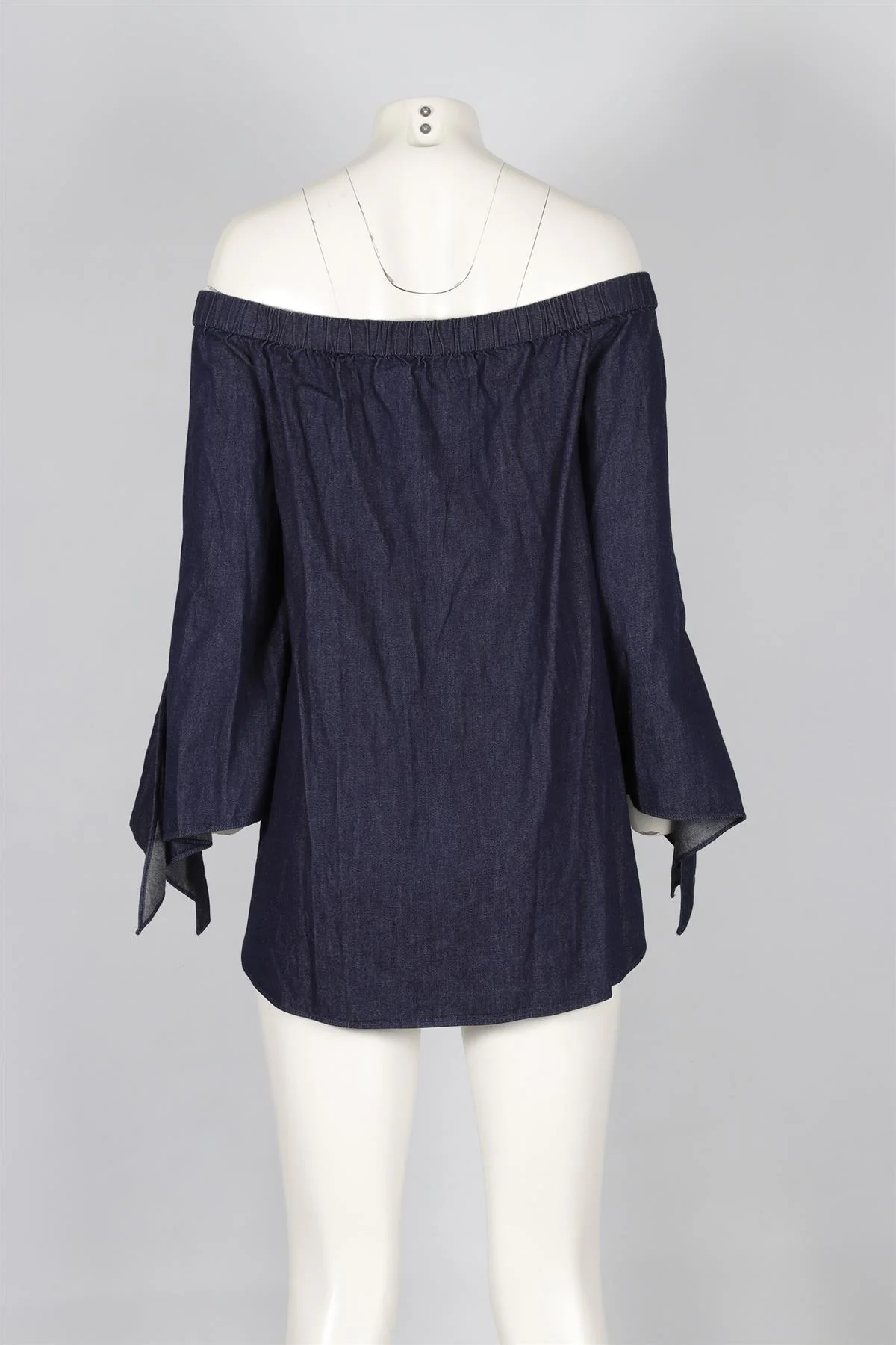 TIBI BLUE DENIM TOP US 4 UK 8 - Image 4