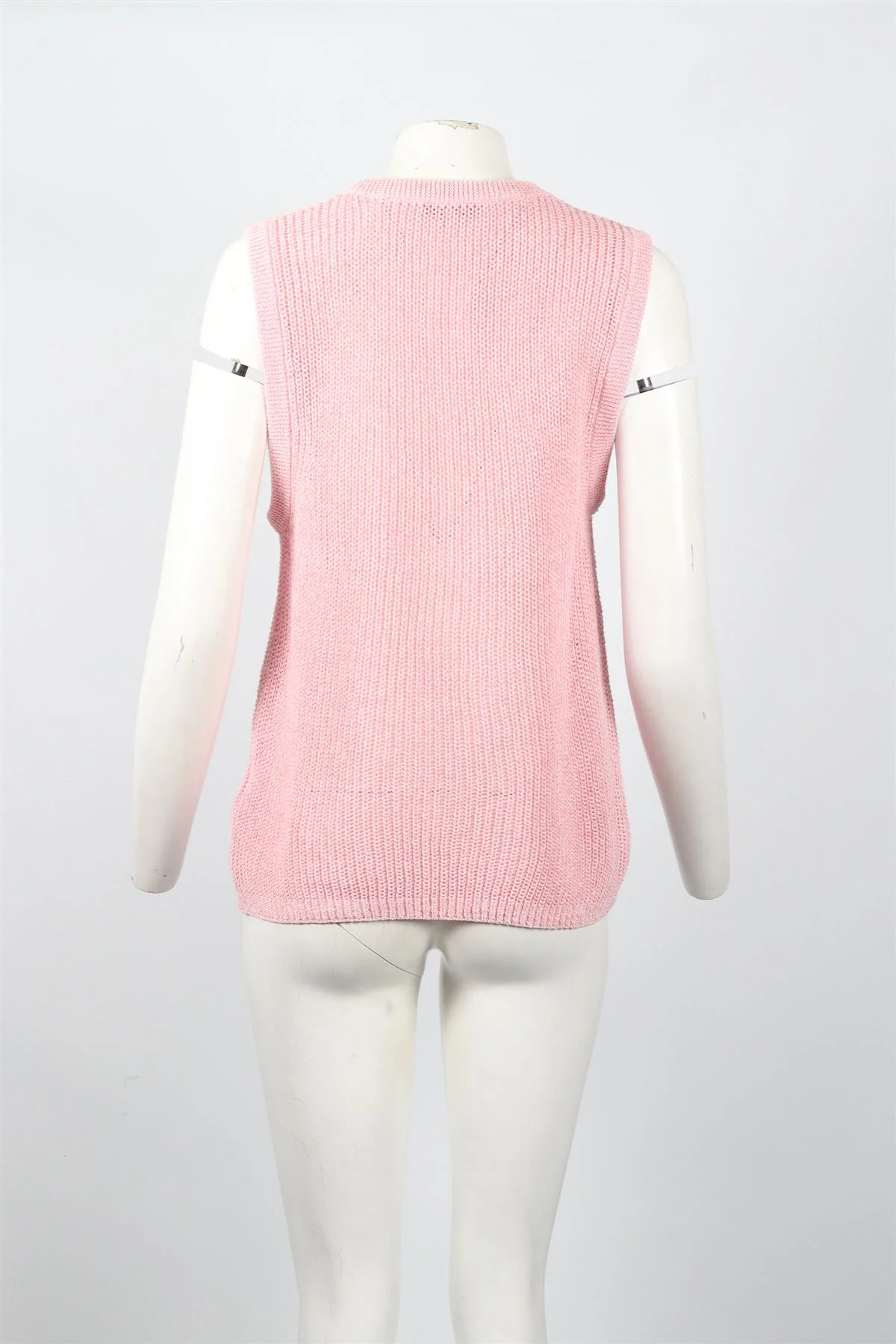 TIBI COTTON VEST MEDIUM - Image 4