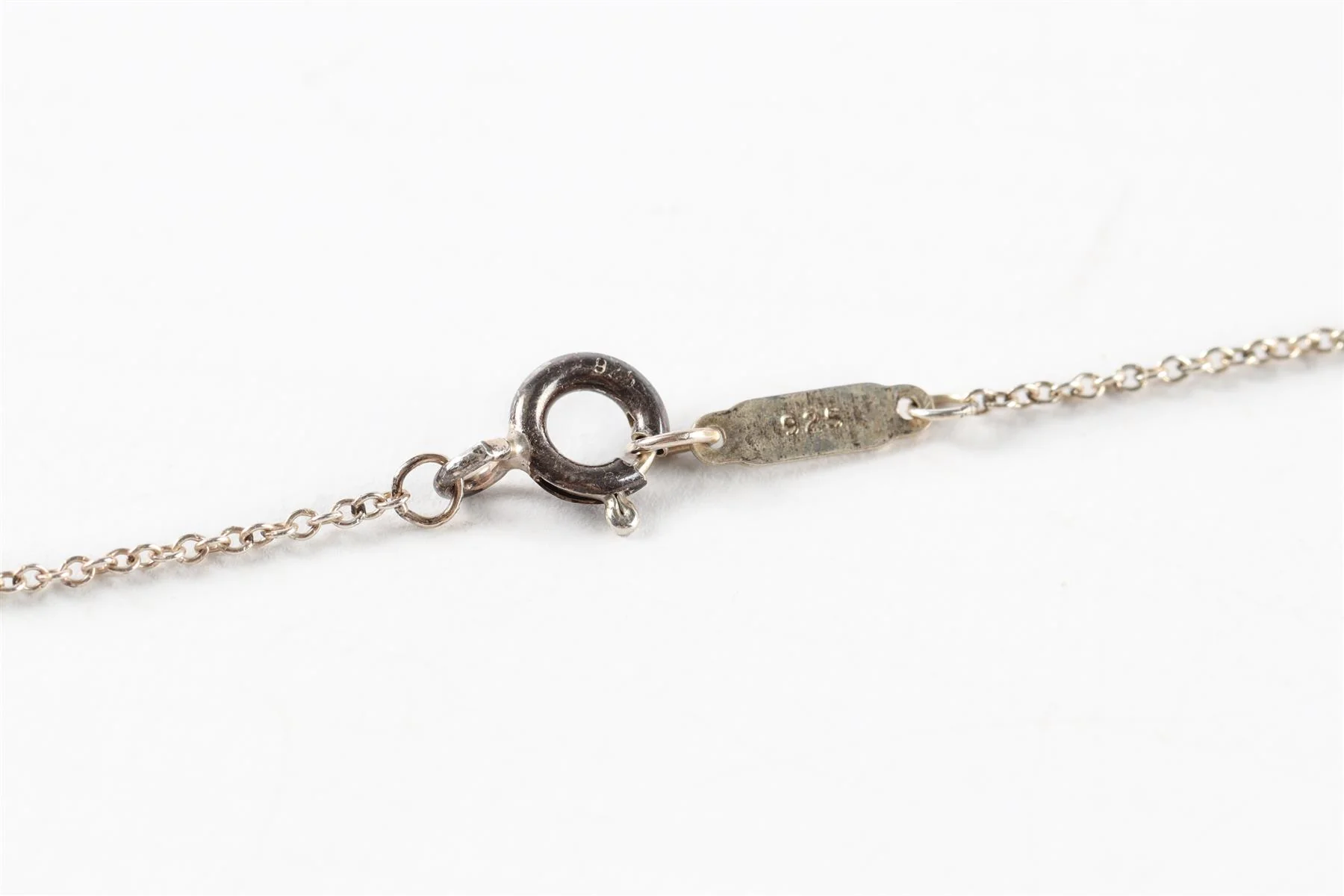 Tiffany & Co Blue Double Heart Sterling Silver Chain Necklace - Image 6