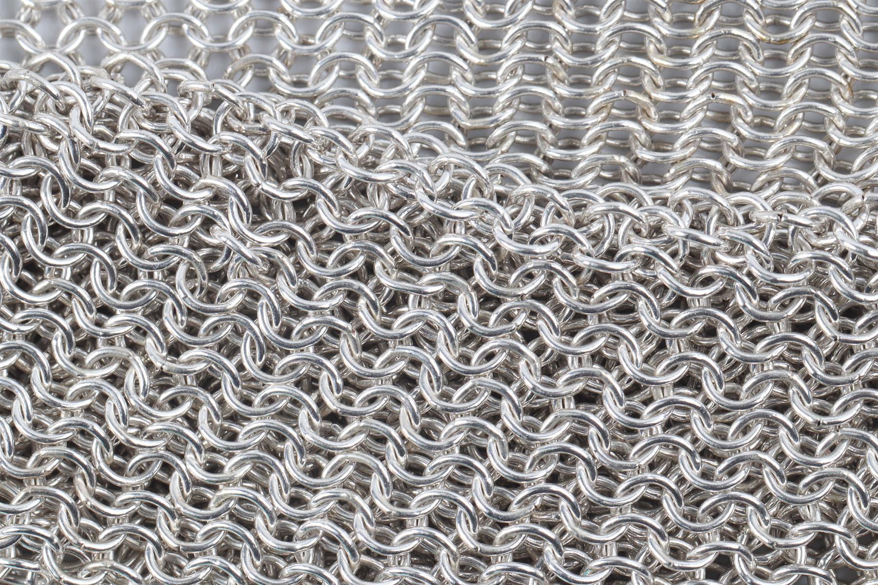 TIFFANY & CO. + ELSA PERETTI STERLING SILVER CHAINMAIL BRACELET - Image 5