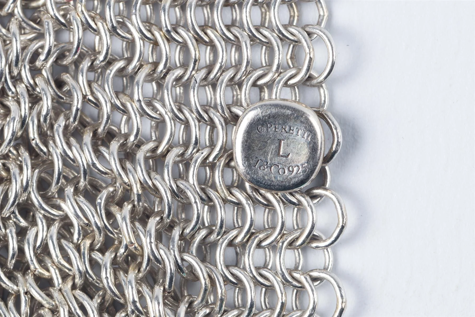 TIFFANY & CO. + ELSA PERETTI STERLING SILVER CHAINMAIL BRACELET - Image 6