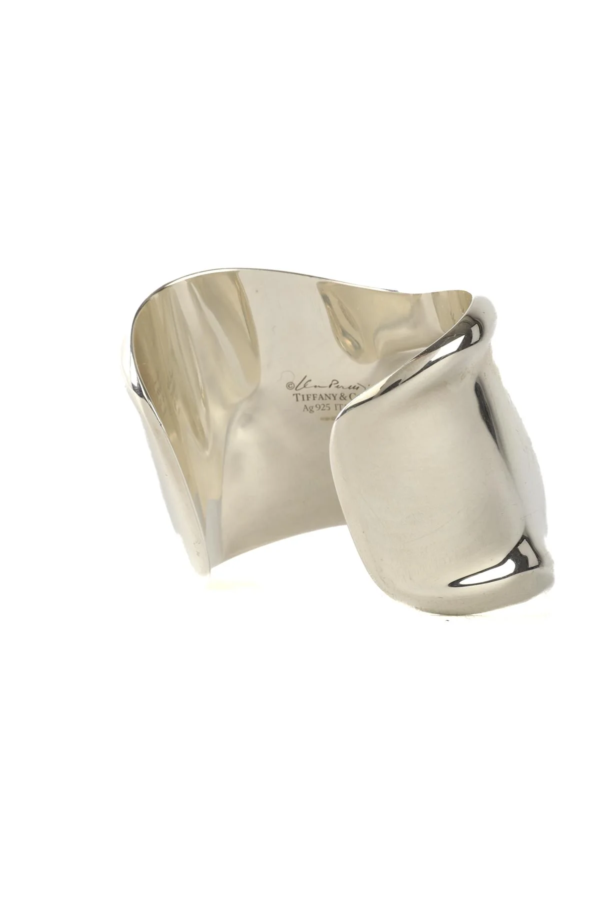 TIFFANY & CO + ELSA PERRETTI SILVER MEDIUM STERLING SILVER BONE CUFF MEDIUM - Image 8