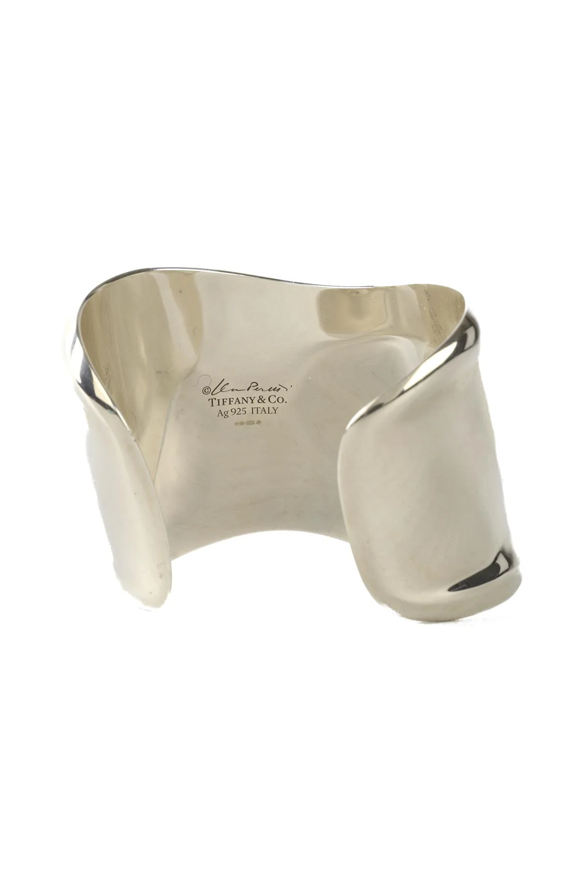 TIFFANY & CO + ELSA PERRETTI SILVER MEDIUM STERLING SILVER BONE CUFF MEDIUM - Image 9