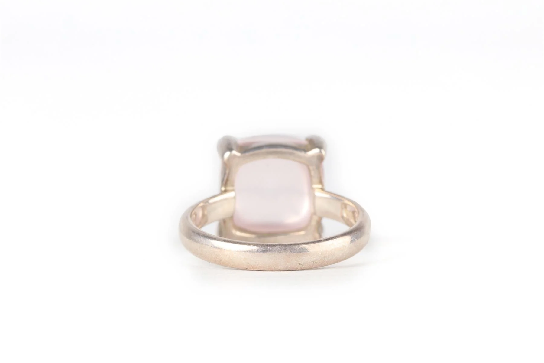 TIFFANY & CO + PALOMA PICASSO PINK SUGAR STACKS STERLING SILVER RING UK P - Image 4