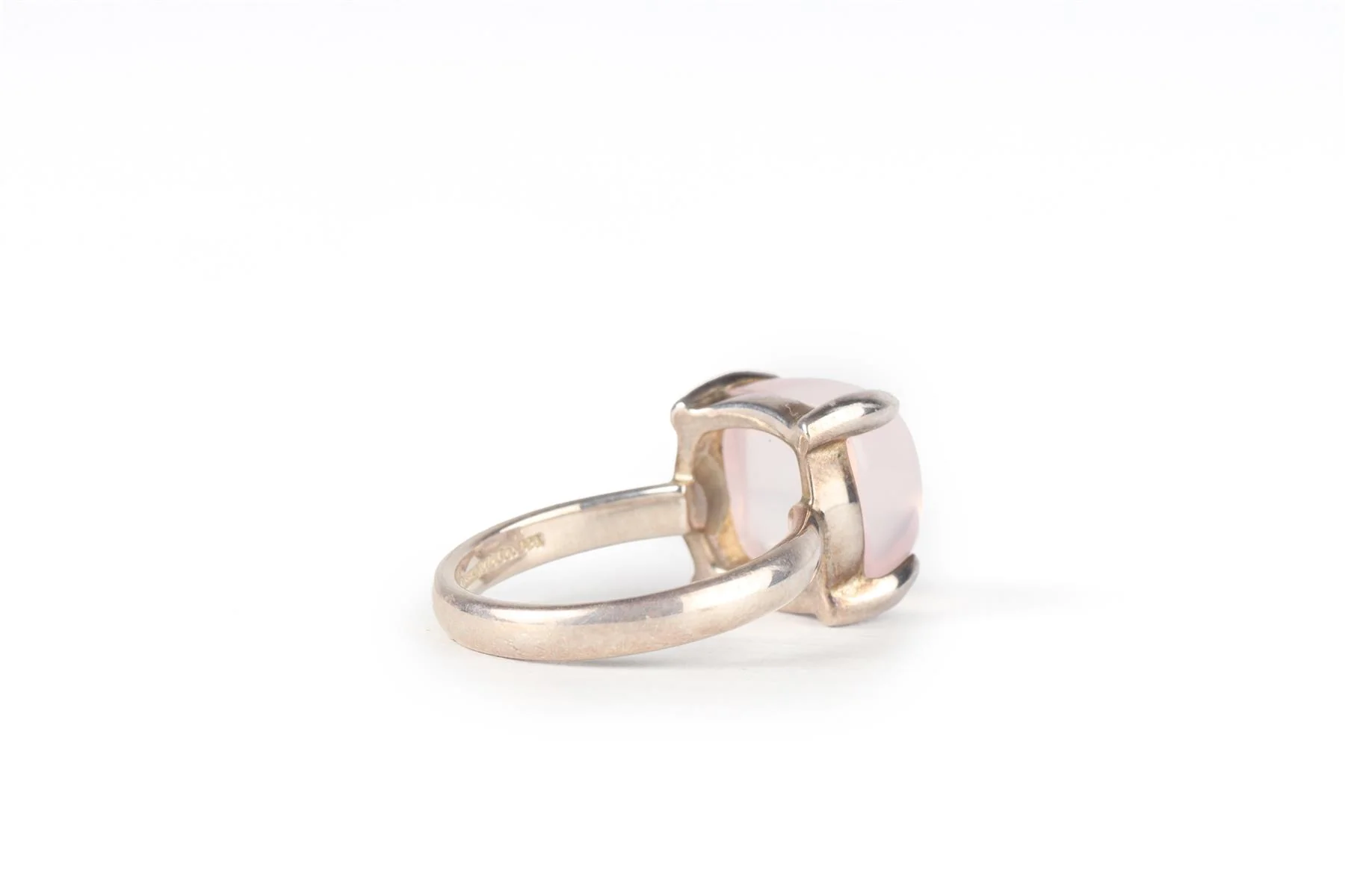 TIFFANY & CO + PALOMA PICASSO PINK SUGAR STACKS STERLING SILVER RING UK P - Image 5