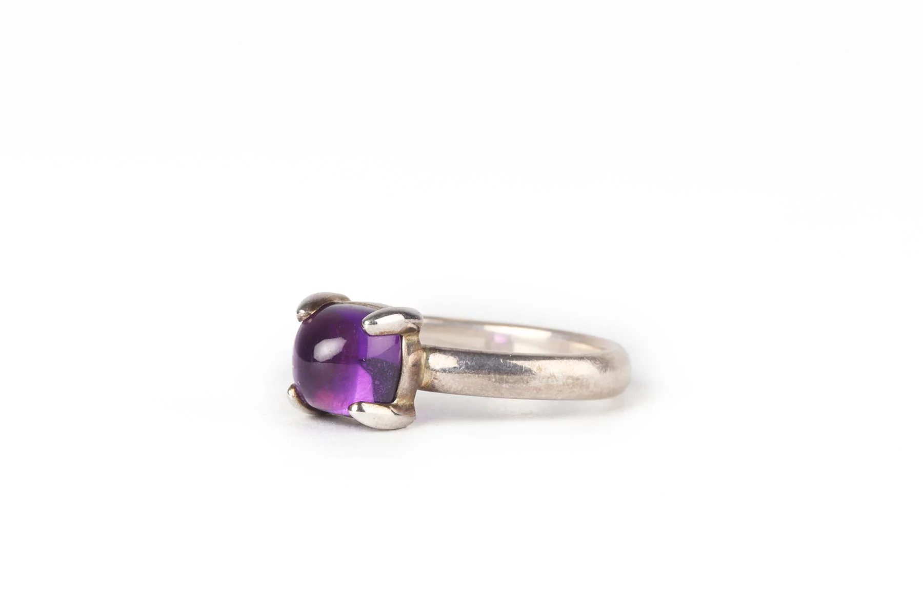 TIFFANY & CO + PALOMA PICASSO PURPLE SUGAR STACKS STERLING SILVER RING UK P - Image 2