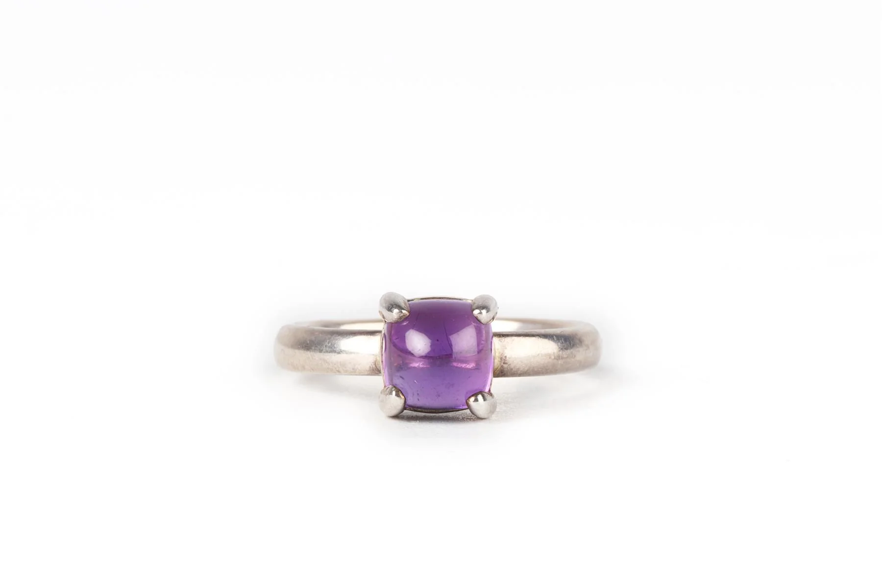 TIFFANY & CO + PALOMA PICASSO PURPLE SUGAR STACKS STERLING SILVER RING UK P - Image 3