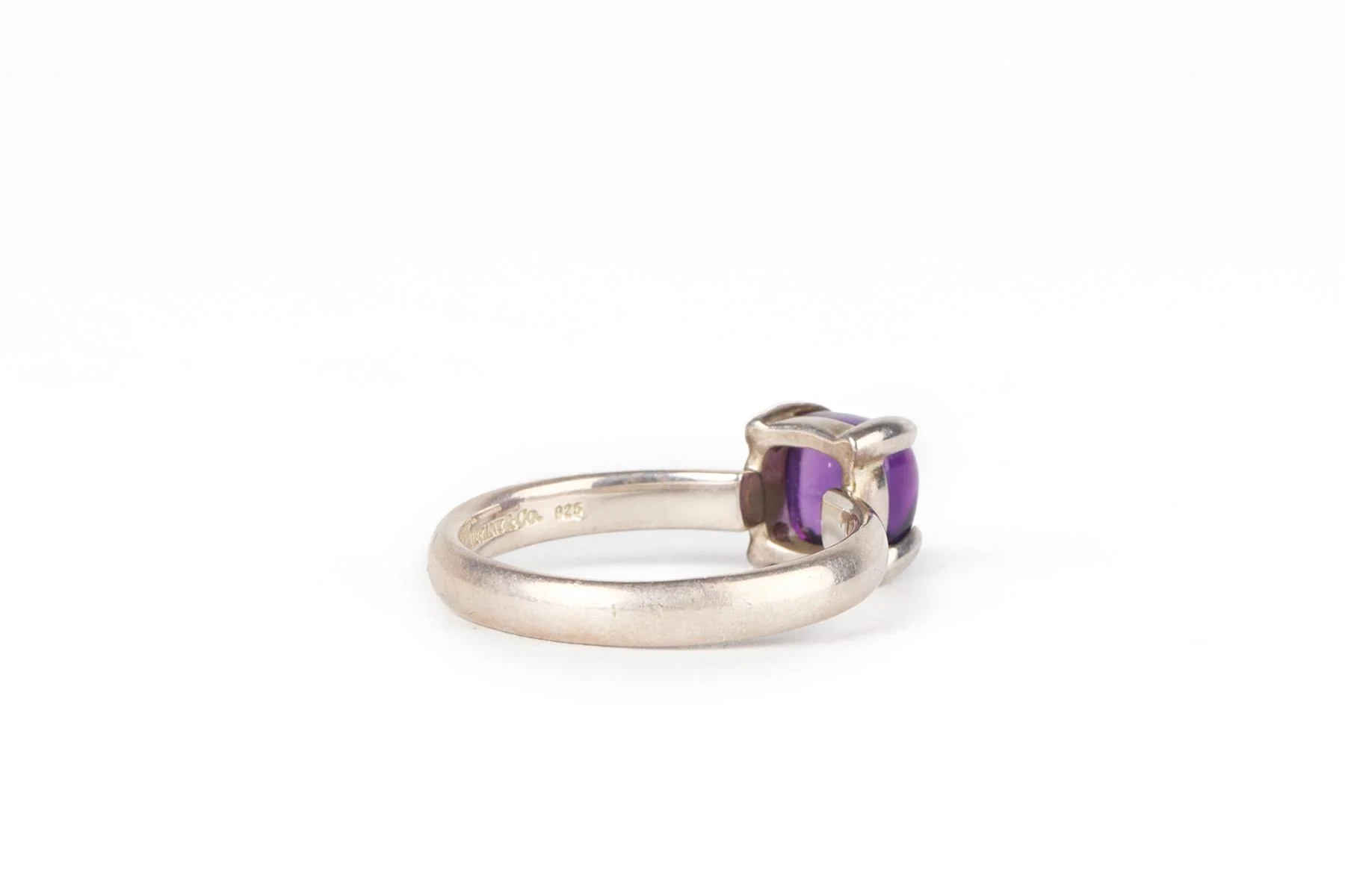TIFFANY & CO + PALOMA PICASSO PURPLE SUGAR STACKS STERLING SILVER RING UK P - Image 4