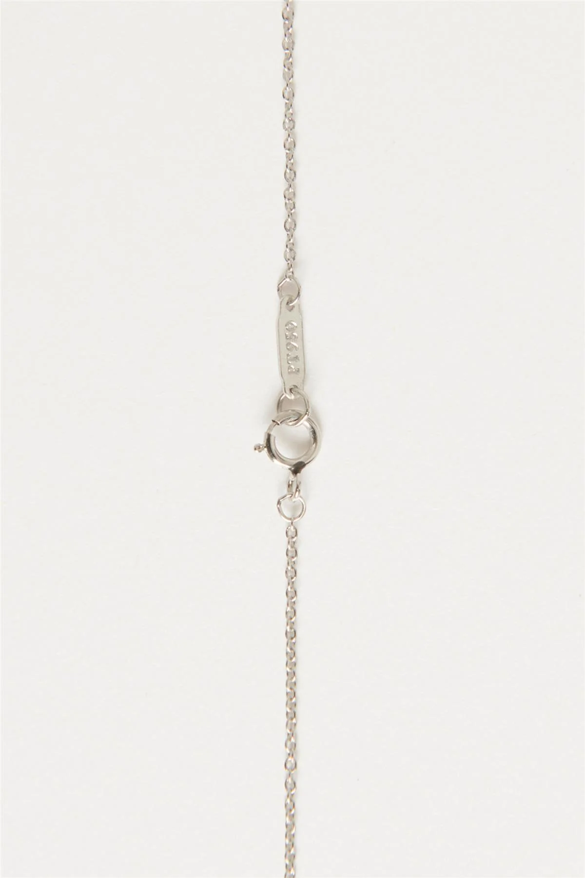 TIFFANY & CO. SILVER PLATINUM WHITE & PINK DIAMOND FLORET KEY NECKLACE - Image 5