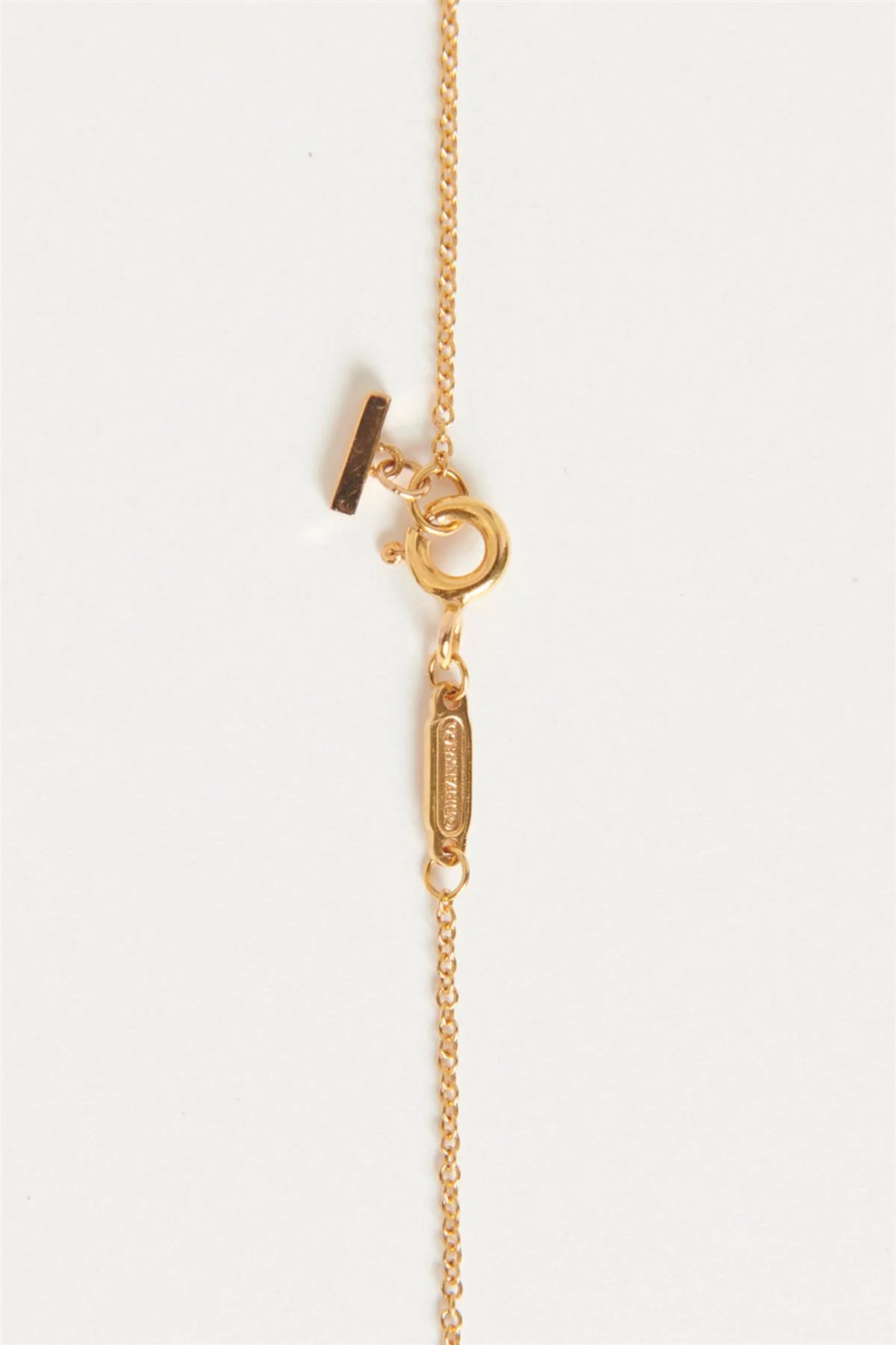 TIFFANY & CO. T SMILE LARGE 18K ROSE GOLD AND DIAMOND NECKLACE - Image 6