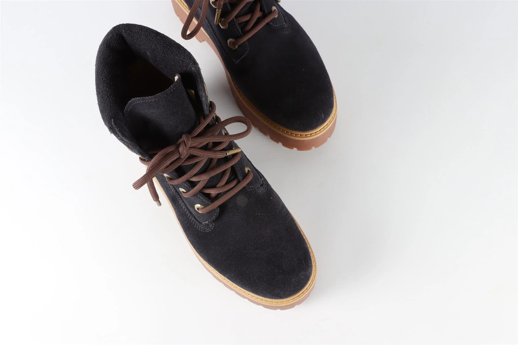 TIMBERLAND BLUE SUEDE ANKLE BOOTS EU 38.5 UK 5.5 US 8.5 - Image 4