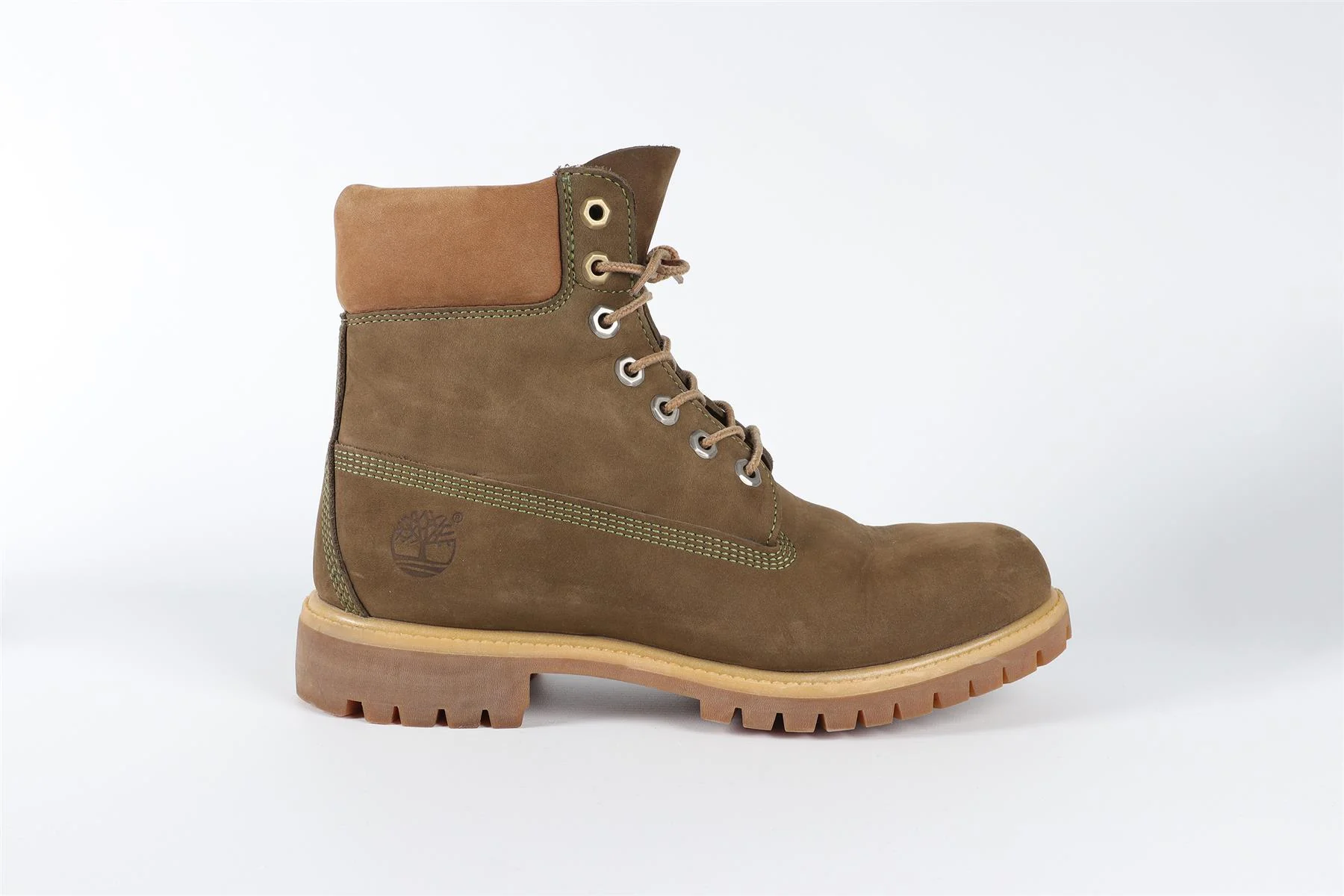 TIMBERLAND GREEN MEN'S SUEDE BOOTS EU 42.5 UK 8.5 US 9.5 - Image 2
