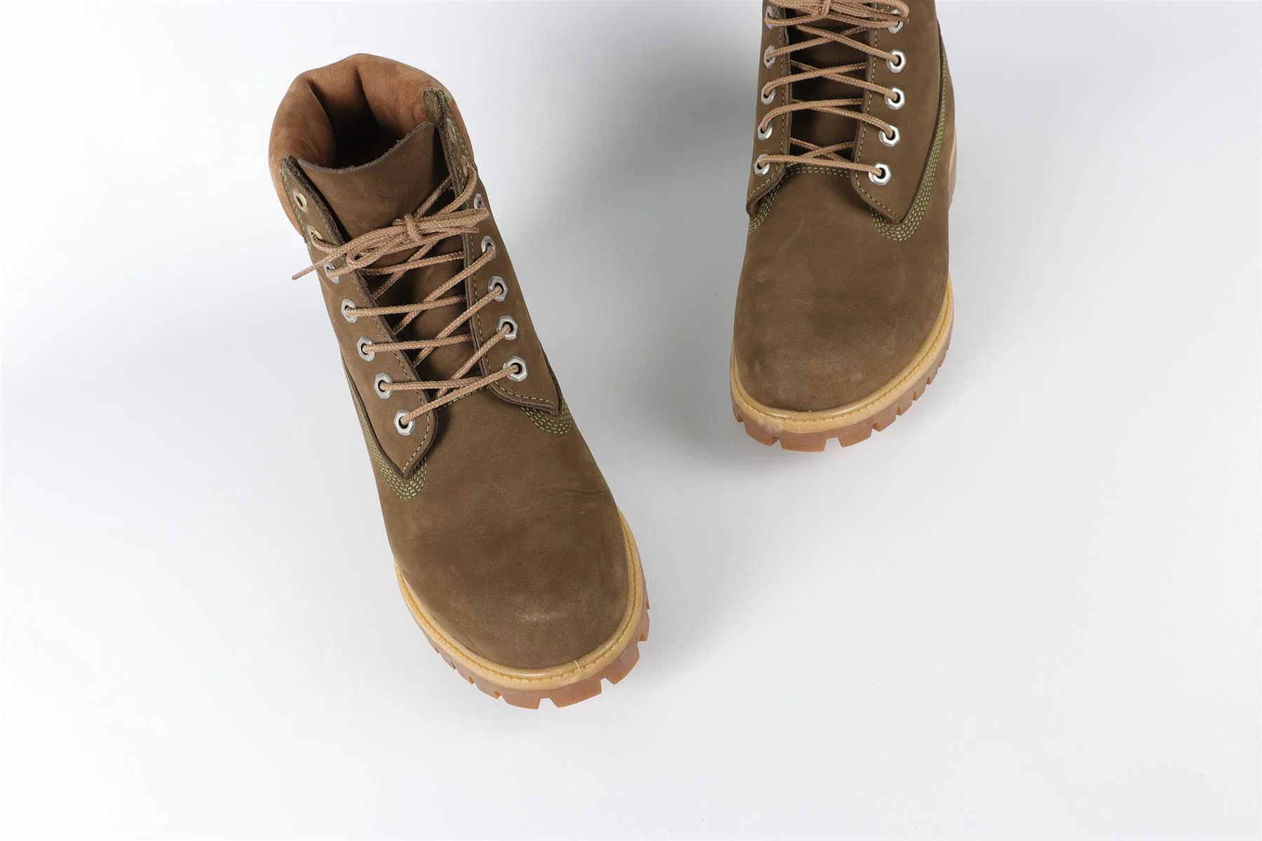 TIMBERLAND GREEN MEN'S SUEDE BOOTS EU 42.5 UK 8.5 US 9.5 - Image 4