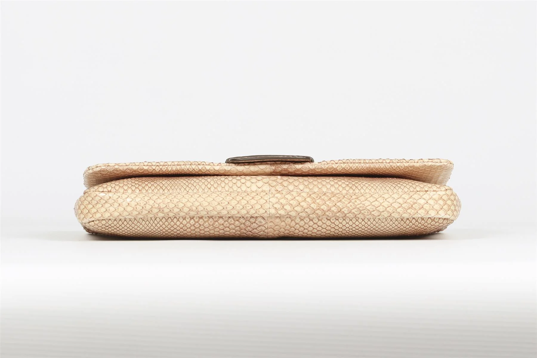 TOD'S BEIGE PYTHON AND LEATHER CLUTCH - Image 7