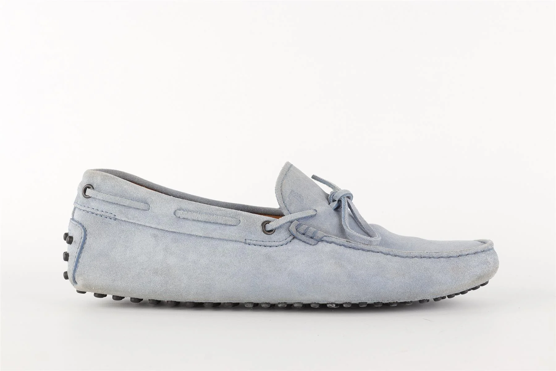 TOD'S BLUE MEN'S SUEDE LOAFERS EU 41.5 UK 7.5 US 8.5 - Image 2