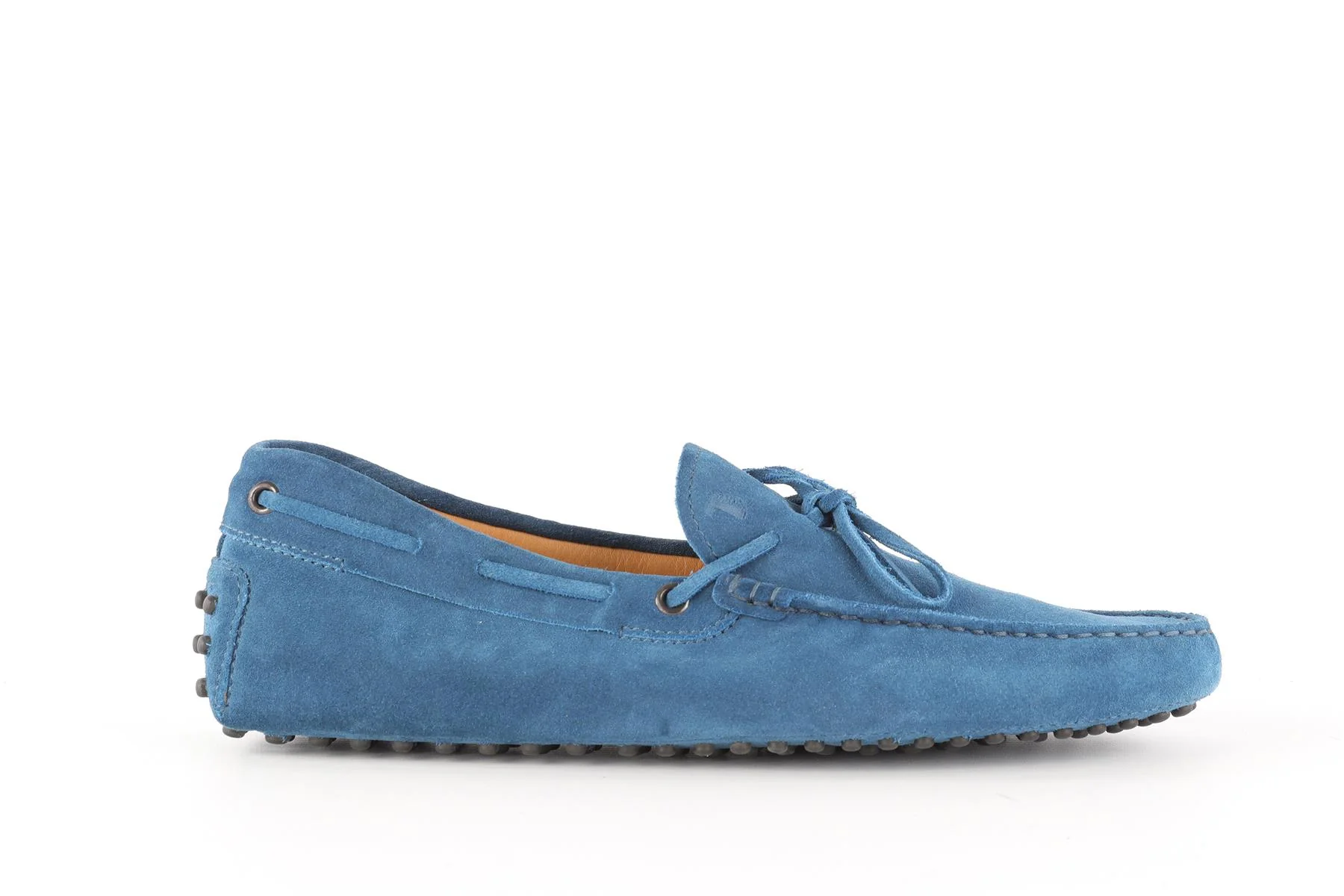 TOD'S BLUE MEN'S SUEDE LOAFERS EU 41.5 UK 7.5 US 8.5 - Image 2