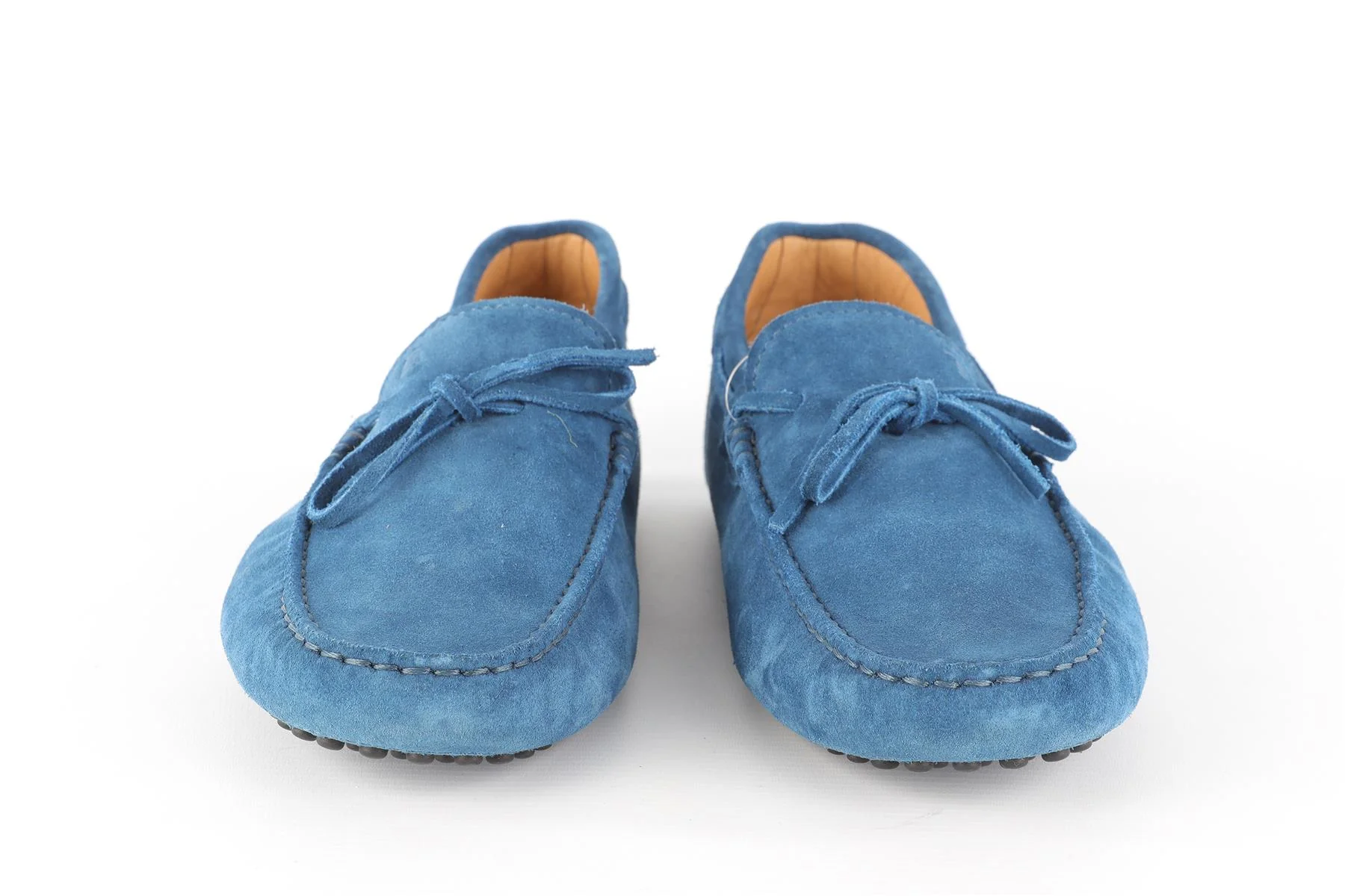 TOD'S BLUE MEN'S SUEDE LOAFERS EU 41.5 UK 7.5 US 8.5 - Image 3