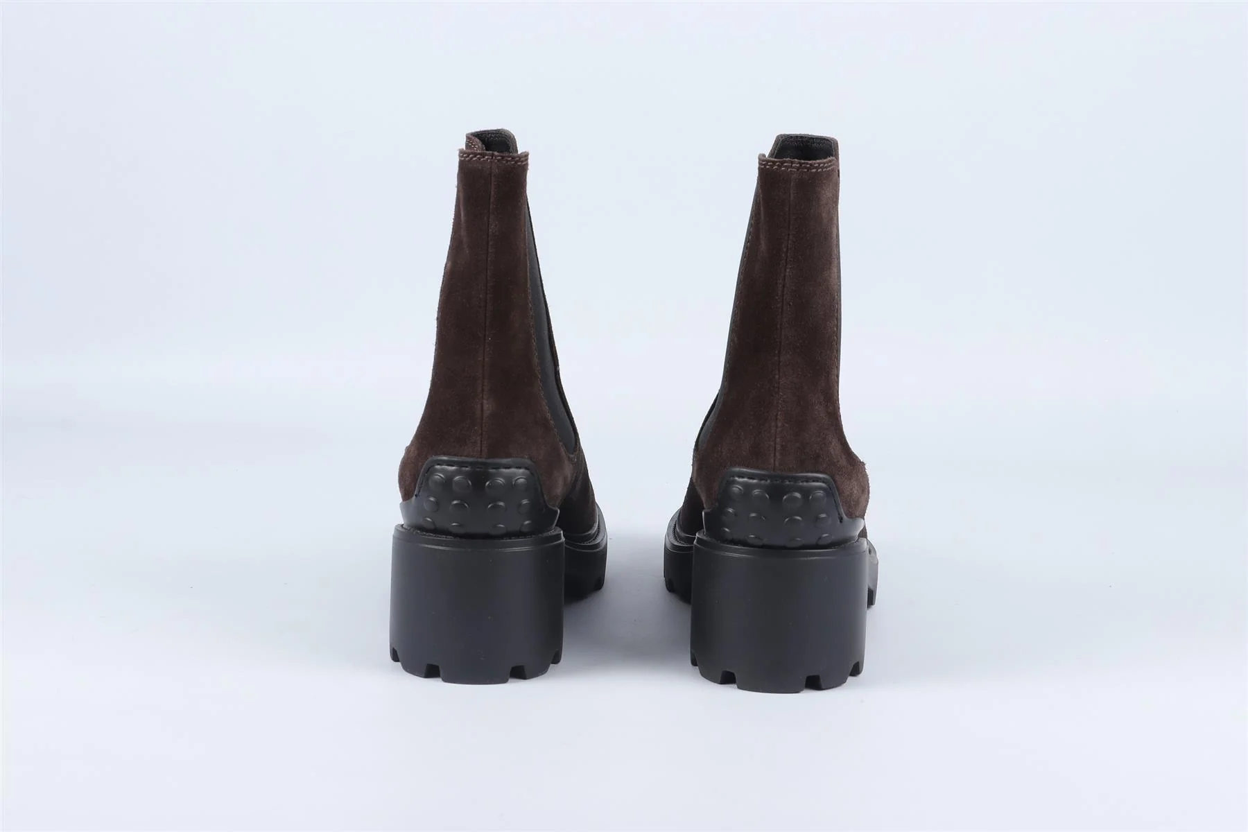 TOD'S BROWN SUEDE ANKLE BOOTS EU 37.5 UK 4.5 US 7.5 - Image 5