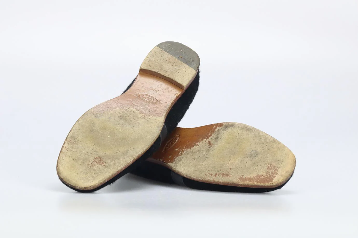 TOD'S CALF HAIR AND LEATHER LOAFERS EU 39.5 UK 6.5 US 9.5 - Image 5