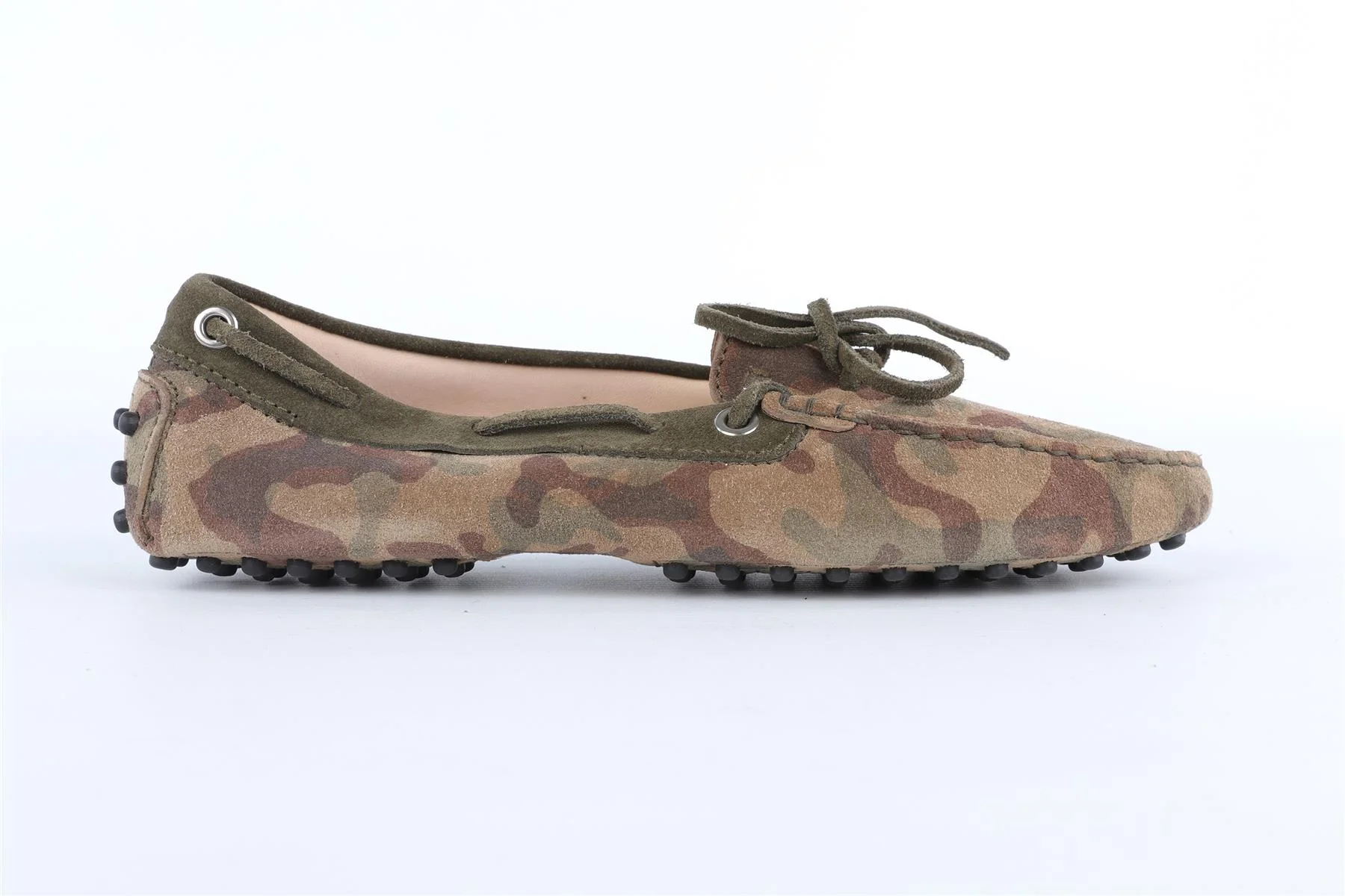 TOD'S GREEN SUEDE LOAFERS EU 37.5 UK 4.5 US 7.5 - Image 2