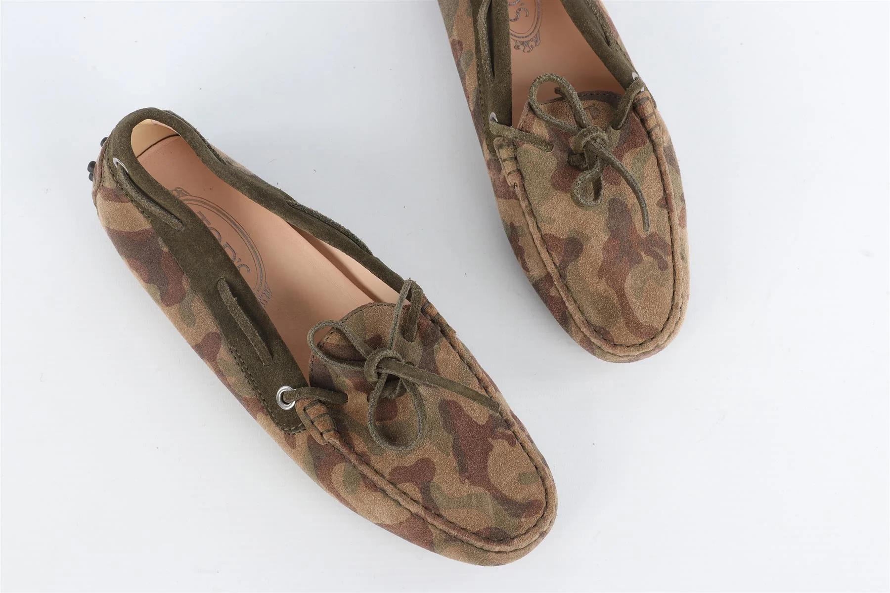TOD'S GREEN SUEDE LOAFERS EU 37.5 UK 4.5 US 7.5 - Image 4