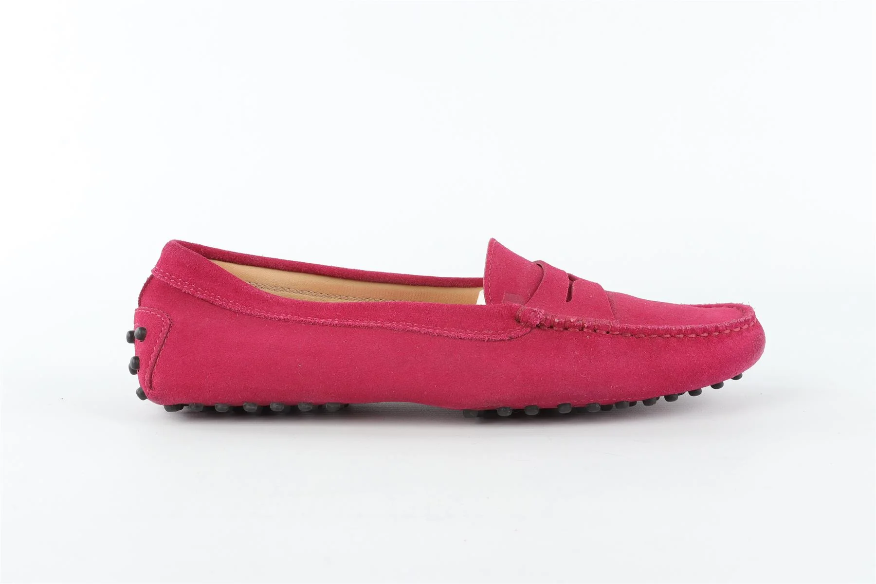 TOD'S PINK SUEDE LOAFERS EU 38 UK 5 US 8 - Image 2