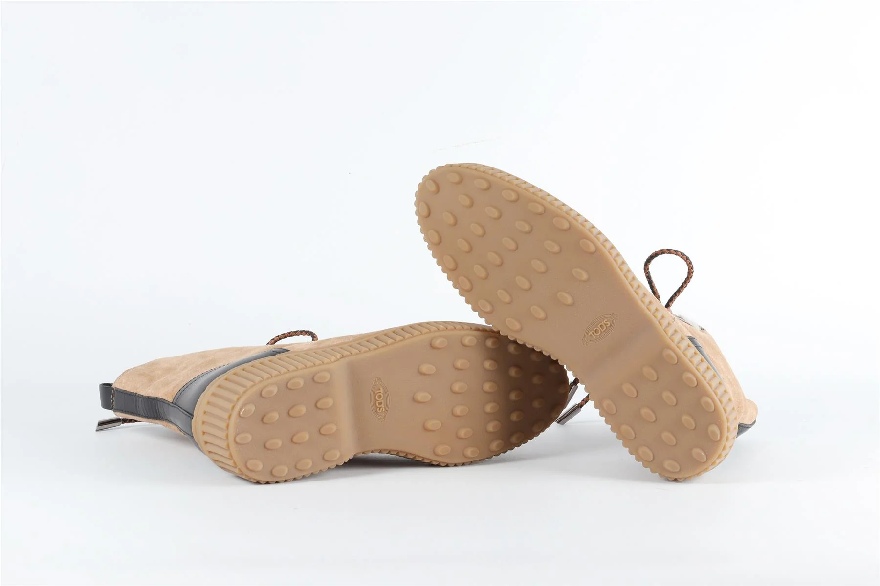 TOD'S TAN SUEDE ANKLE BOOTS EU 36 UK 3 US 6 - Image 6