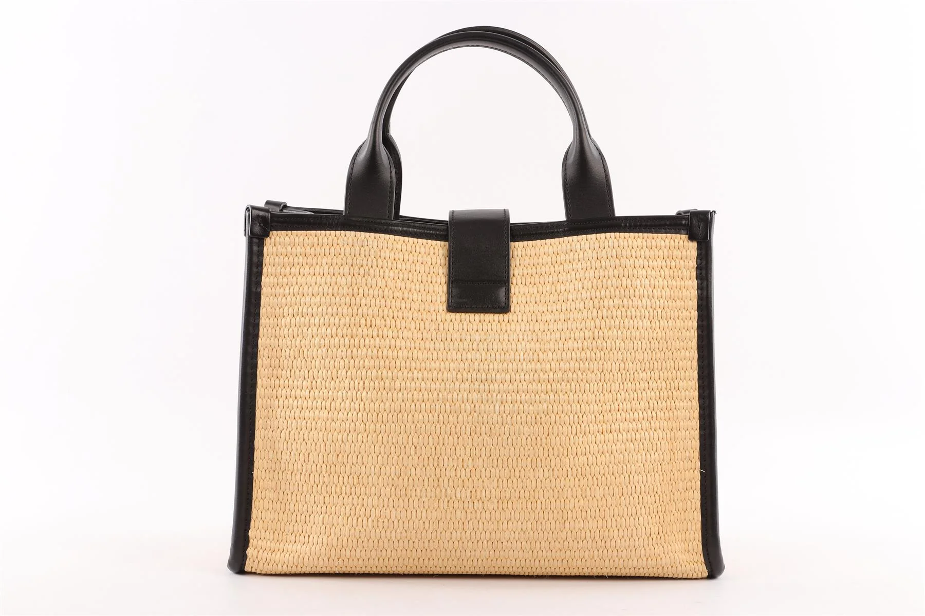 TOM FORD BEIGE TARA MEDIUM RAFFIA TOTE BAG - Image 5