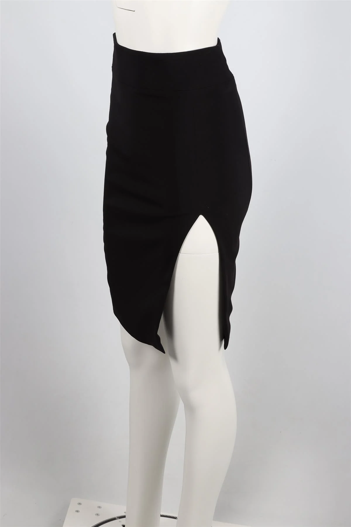 TOM FORD BLACK CREPE MIDI SKIRT IT 38 UK 6 - Image 3