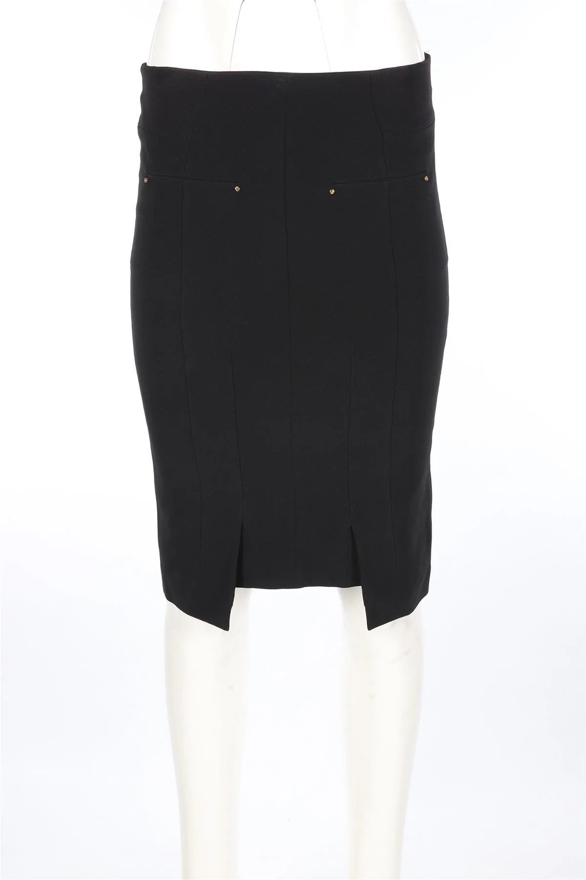 TOM FORD BLACK CREPE SKIRT IT 38 UK 4 - Image 2
