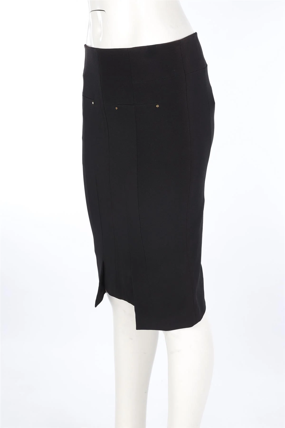 TOM FORD BLACK CREPE SKIRT IT 38 UK 4 - Image 3