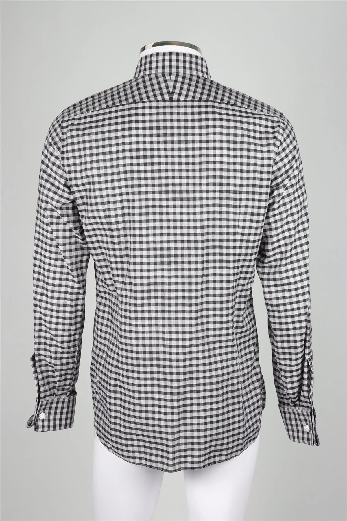 TOM FORD BLACK MEN'S COTTON SHIRT EU 40 UK 40 - Image 4
