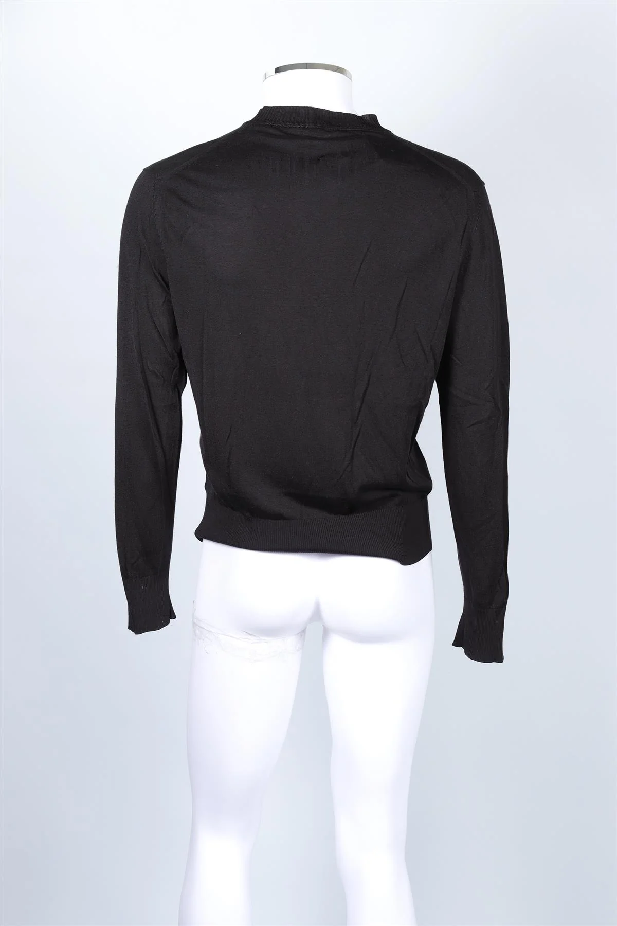TOM FORD BLACK MEN'S COTTON SWEATER IT 52 UK/US CHEST 42 - Image 4