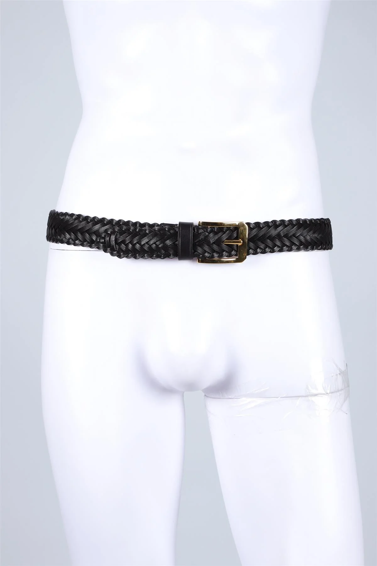 TOM FORD BLACK MEN'S LEATHER BELT 90 CM - Image 10